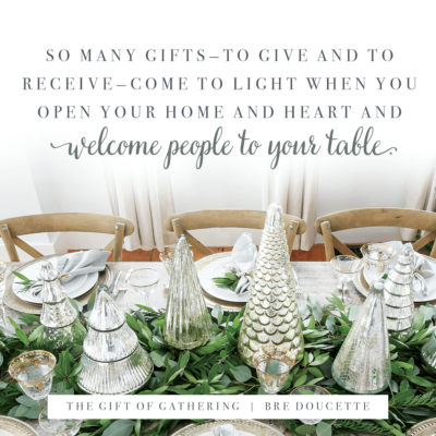 Allowing others to give the Gift of Gathering