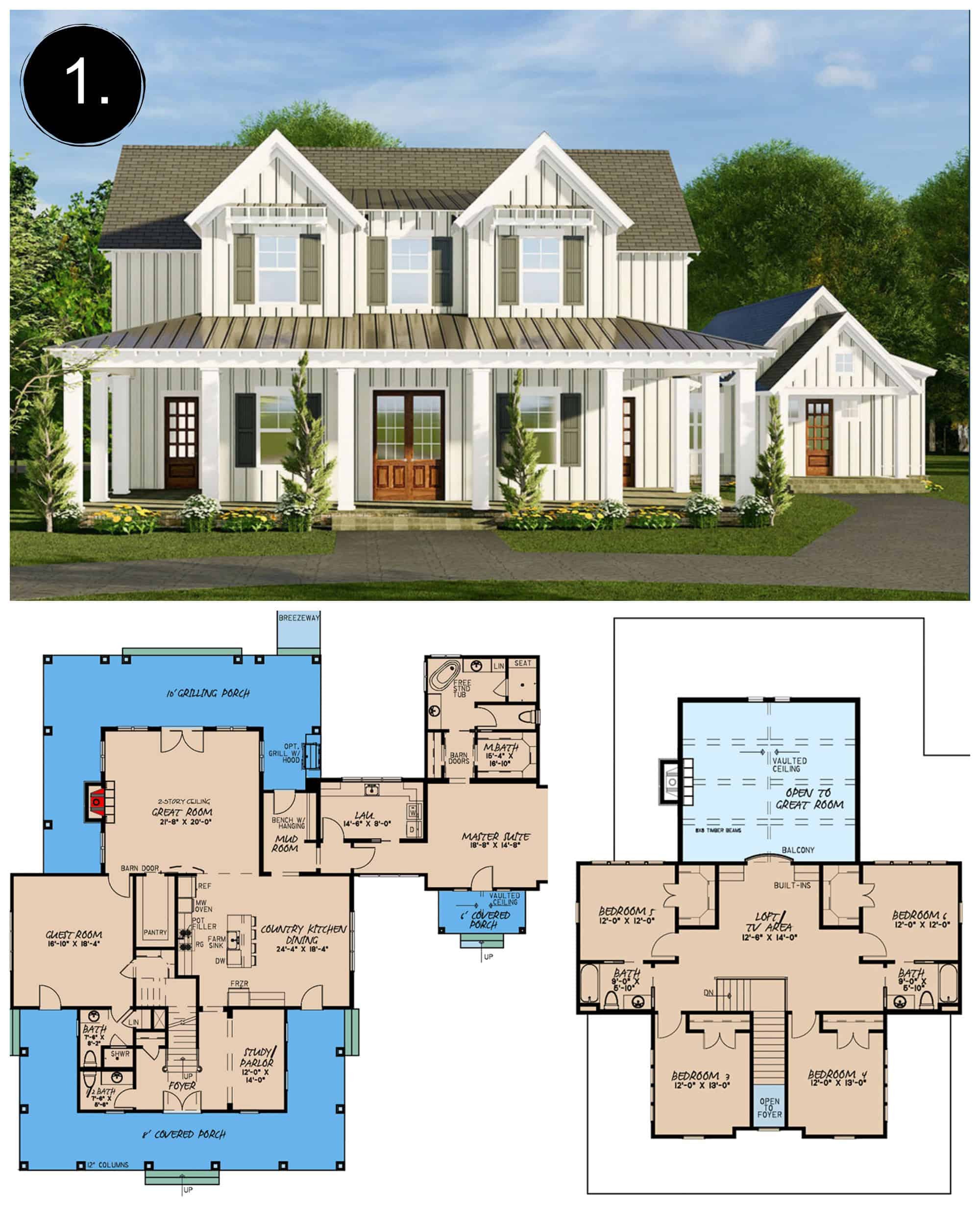 10 NEW Modern Farmhouse Floor Plans - Rooms For Rent blog