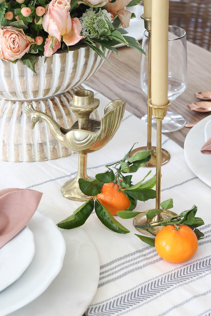 Orange + Pink Spring Tablescape - Rooms For Rent blog