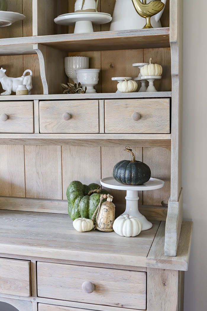 Dining Room Hutch Styled for Fall - Rooms For Rent blog
