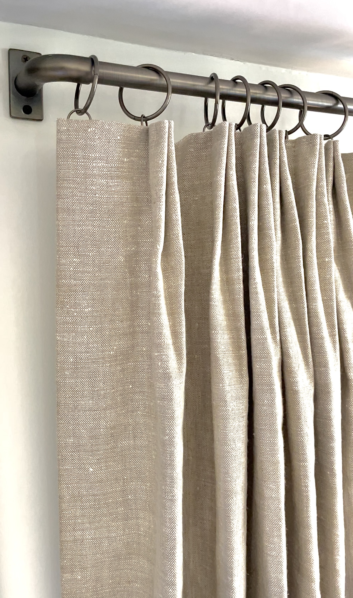 Oatmeal Linen Curtains | Our New Drapes for the Living Room - Rooms For ...