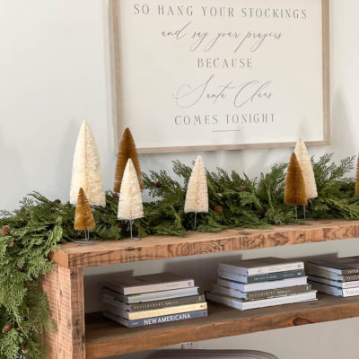 Console Table Holiday Mantel