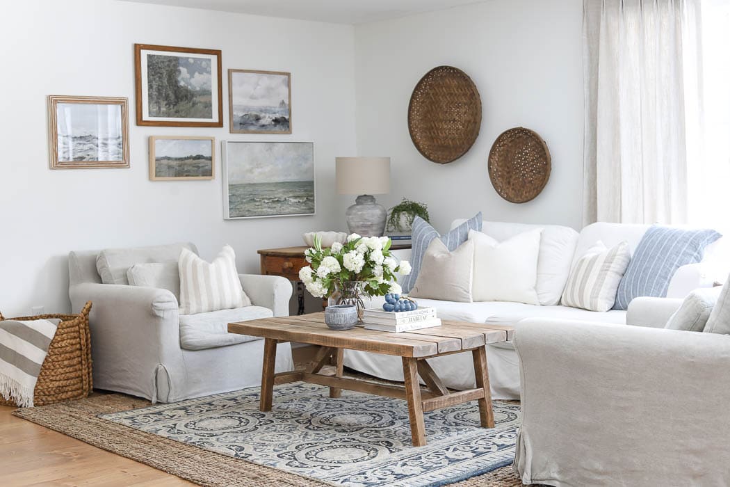 Living Room Progress and the Gift of Home tour - Rooms For Rent blog