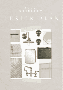 Guest Bathroom, Design Plan