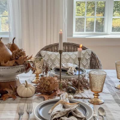 How to Create a Neutral Fall Tablescape with Cozy Elegance