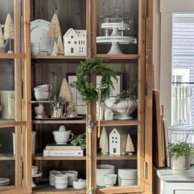 Simple & Cozy Christmas Decorating Ideas from my Kitchen Cupboard