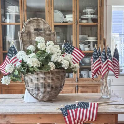 How to Make a Simple Patriotic Summer Hanging Basket